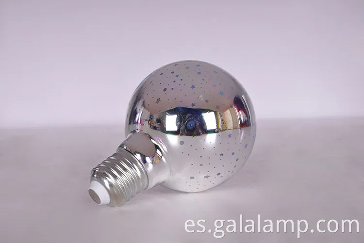 Impresionantes fuegos artificiales 3D liderando la bombilla de Edison para una decoración festiva